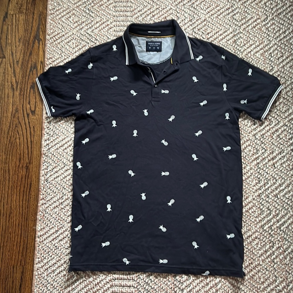 Denim & Flower Pineapple Polo